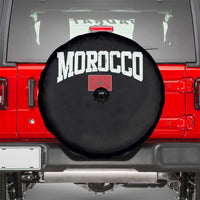 Morocco Football Throwback Design Vintage Moroccan Flag Jersey Style Spare Tire Cover