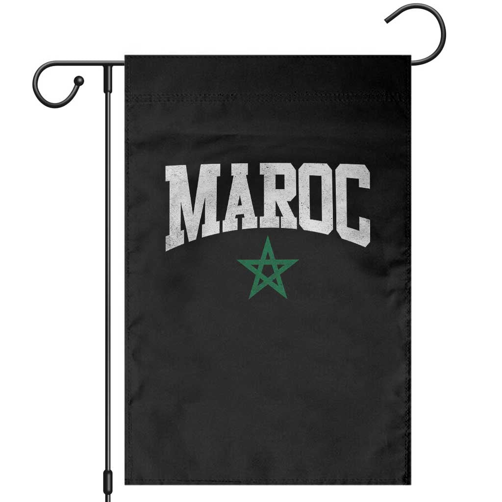 Morocco Maroc Pride Garden Flag Moroccan Heritage Vintage Green Star