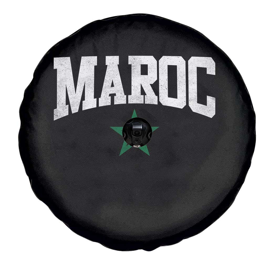 Morocco Maroc Pride Spare Tire Cover Moroccan Heritage Vintage Green Star