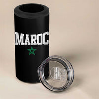 Morocco Maroc Pride 4 in 1 Can Cooler Tumbler Moroccan Heritage Vintage Green Star