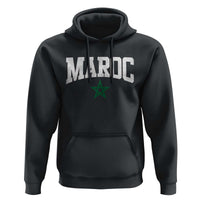 Morocco Maroc Pride Hoodie Moroccan Heritage Vintage Green Star