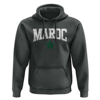 Morocco Maroc Pride Hoodie Moroccan Heritage Vintage Green Star