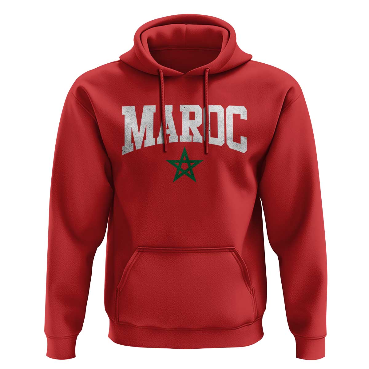 Morocco Maroc Pride Hoodie Moroccan Heritage Vintage Green Star
