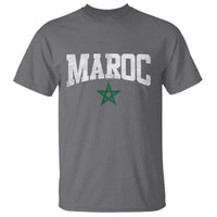 Morocco Maroc Pride T Shirt Moroccan Heritage Vintage Green Star
