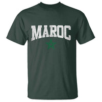 Morocco Maroc Pride T Shirt Moroccan Heritage Vintage Green Star