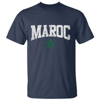 Morocco Maroc Pride T Shirt Moroccan Heritage Vintage Green Star