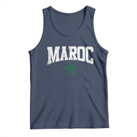 Morocco Maroc Pride Tank Top Moroccan Heritage Vintage Green Star