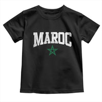 Morocco Maroc Pride Toddler T Shirt Moroccan Heritage Vintage Green Star