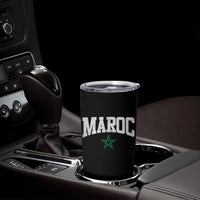 Morocco Maroc Pride Tumbler Cup Moroccan Heritage Vintage Green Star