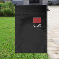 Moroccan Heritage Vintage Marocco Flag with Arabic Characters Garden Flag