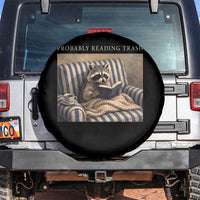 Funny Raccoon Book Lover Spare Tire Cover Probably Reading Trash Bookworms Teachers