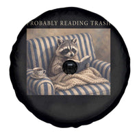 Funny Raccoon Book Lover Spare Tire Cover Probably Reading Trash Bookworms Teachers