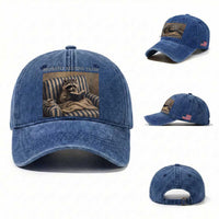 Funny Raccoon Book Lover Washed Cotton Baseball Cap Probably Reading Trash Bookworms Teachers
