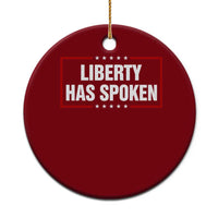 Liberty Has Spoken Funny Basketball Pointing Meme Ceramic Ornament