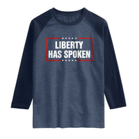 Liberty Has Spoken Funny Basketball Pointing Meme Raglan Shirt