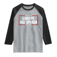 Liberty Has Spoken Funny Basketball Pointing Meme Raglan Shirt