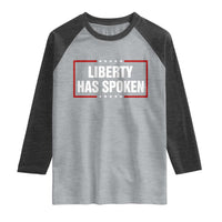 Liberty Has Spoken Funny Basketball Pointing Meme Raglan Shirt