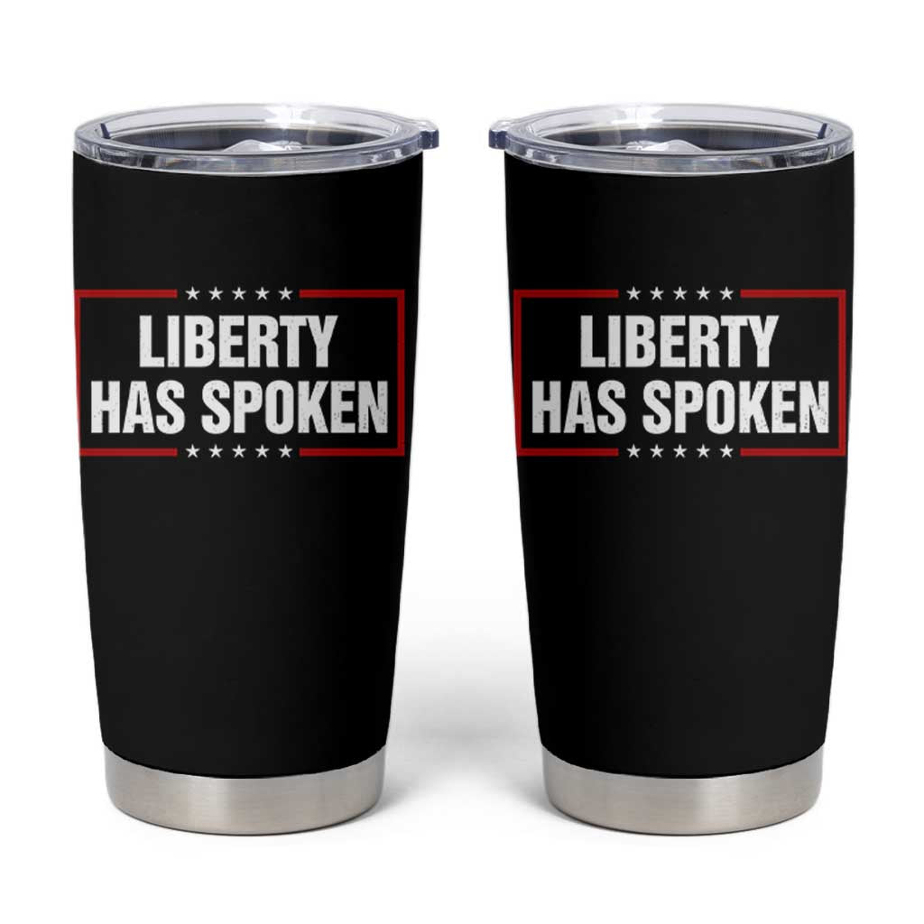 Liberty Has Spoken Funny Basketball Pointing Meme Tumbler Cup