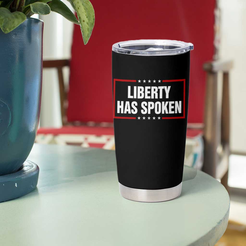 Liberty Has Spoken Funny Basketball Pointing Meme Tumbler Cup