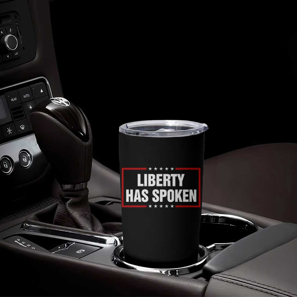 Liberty Has Spoken Funny Basketball Pointing Meme Tumbler Cup