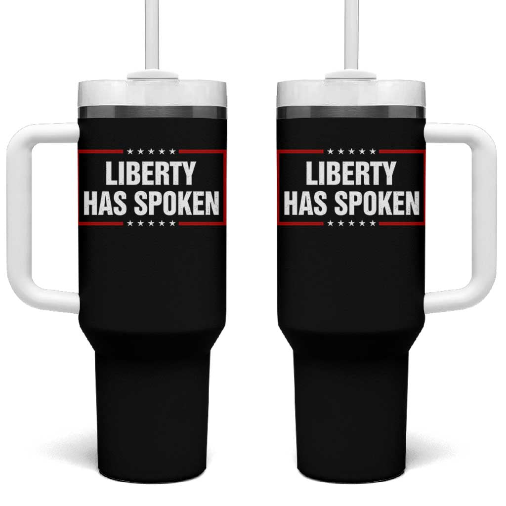 Liberty Has Spoken Funny Basketball Pointing Meme Tumbler With Handle