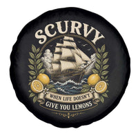 Scurvy When Life Doesnt Give You Lemons Spare Tire Cover Funny Pirate Lemon Vitamin C