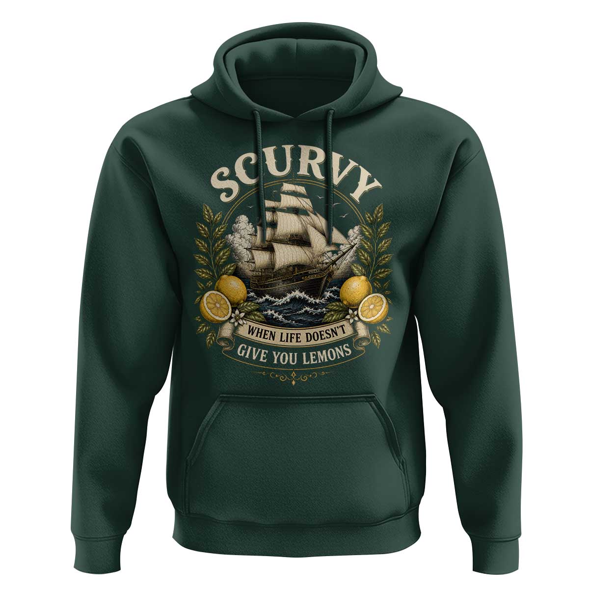 Scurvy When Life Doesnt Give You Lemons Hoodie Funny Pirate Lemon Vitamin C
