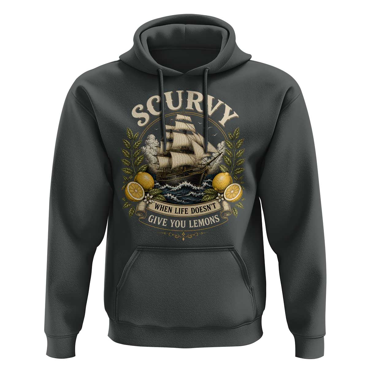 Scurvy When Life Doesnt Give You Lemons Hoodie Funny Pirate Lemon Vitamin C