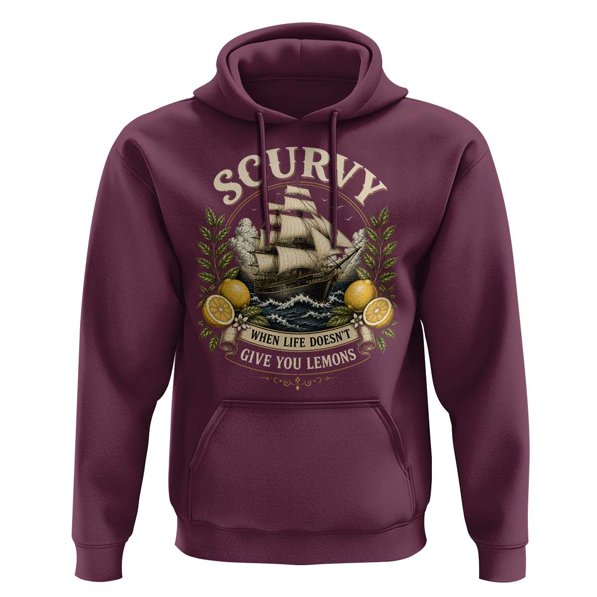 Scurvy When Life Doesnt Give You Lemons Hoodie Funny Pirate Lemon Vitamin C