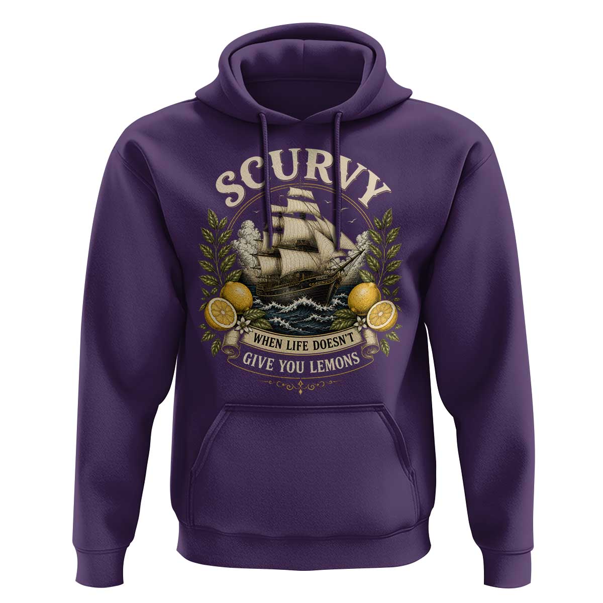 Scurvy When Life Doesnt Give You Lemons Hoodie Funny Pirate Lemon Vitamin C