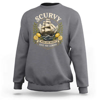 Scurvy When Life Doesnt Give You Lemons Sweatshirt Funny Pirate Lemon Vitamin C