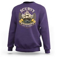 Scurvy When Life Doesnt Give You Lemons Sweatshirt Funny Pirate Lemon Vitamin C