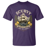 Scurvy When Life Doesnt Give You Lemons T Shirt Funny Pirate Lemon Vitamin C