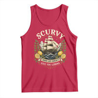 Scurvy When Life Doesnt Give You Lemons Tank Top Funny Pirate Lemon Vitamin C