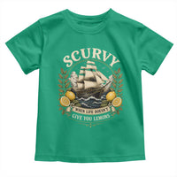 Scurvy When Life Doesnt Give You Lemons Toddler T Shirt Funny Pirate Lemon Vitamin C