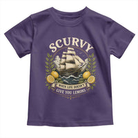 Scurvy When Life Doesnt Give You Lemons Toddler T Shirt Funny Pirate Lemon Vitamin C