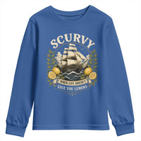 Scurvy When Life Doesnt Give You Lemons Youth Sweatshirt Funny Pirate Lemon Vitamin C