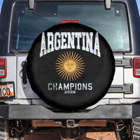 Argentina Champions 2026 Spare Tire Cover Argentinian Pride Vintage Sol De Mayo
