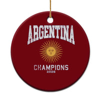 Argentina Champions 2026 Ceramic Ornament Argentinian Pride Vintage Sol De Mayo