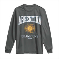 Argentina Champions 2026 Long Sleeve Shirt Argentinian Pride Vintage Sol De Mayo