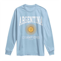 Argentina Champions 2026 Long Sleeve Shirt Argentinian Pride Vintage Sol De Mayo