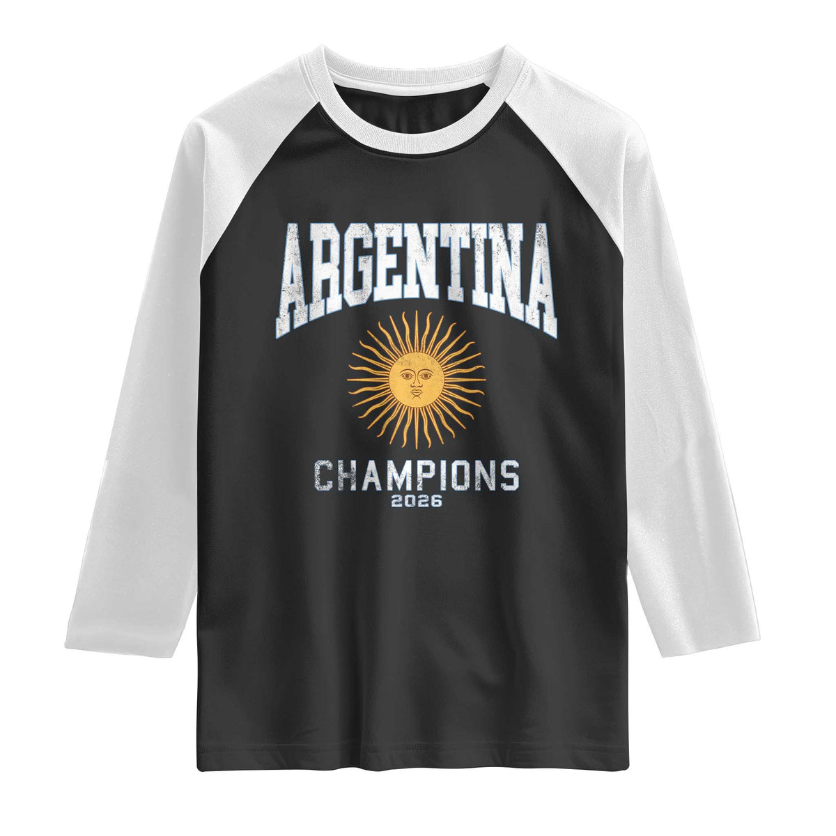 Argentina Champions 2026 Raglan Shirt Argentinian Pride Vintage Sol De Mayo
