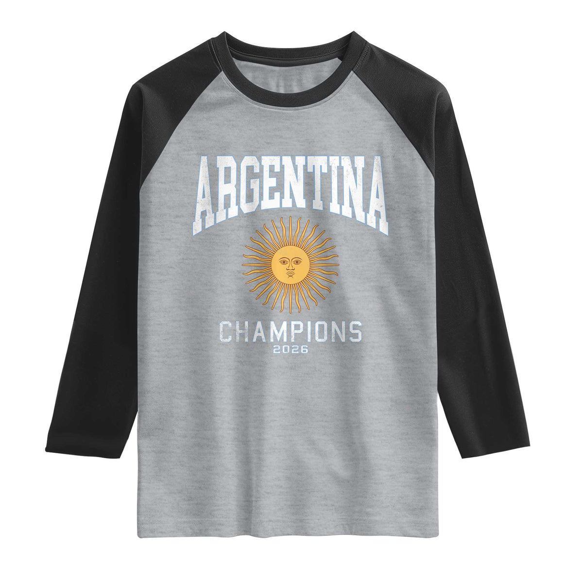 Argentina Champions 2026 Raglan Shirt Argentinian Pride Vintage Sol De Mayo