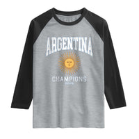Argentina Champions 2026 Raglan Shirt Argentinian Pride Vintage Sol De Mayo