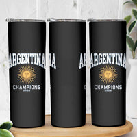 Argentina Champions 2026 Skinny Tumbler Argentinian Pride Vintage Sol De Mayo