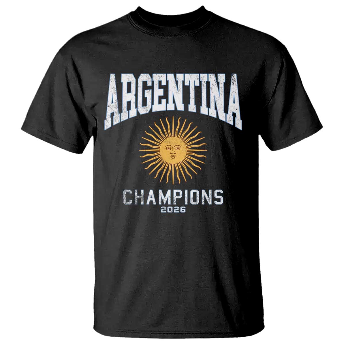 Argentina Champions 2026 T Shirt Argentinian Pride Vintage Sol De Mayo