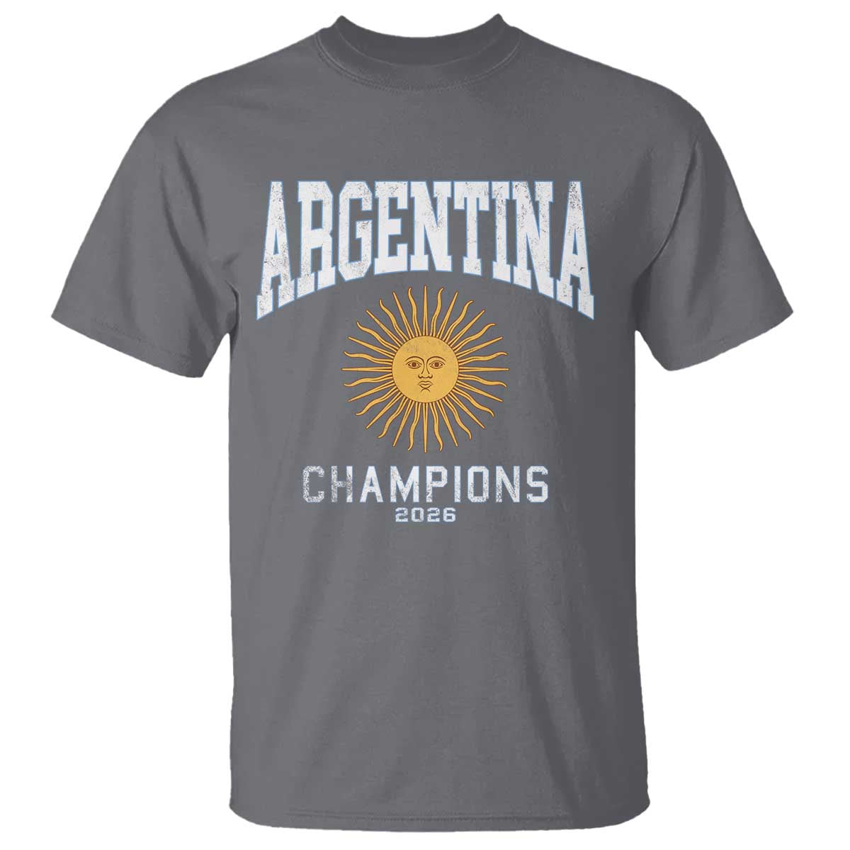 Argentina Champions 2026 T Shirt Argentinian Pride Vintage Sol De Mayo