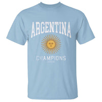Argentina Champions 2026 T Shirt Argentinian Pride Vintage Sol De Mayo