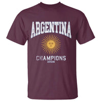 Argentina Champions 2026 T Shirt Argentinian Pride Vintage Sol De Mayo