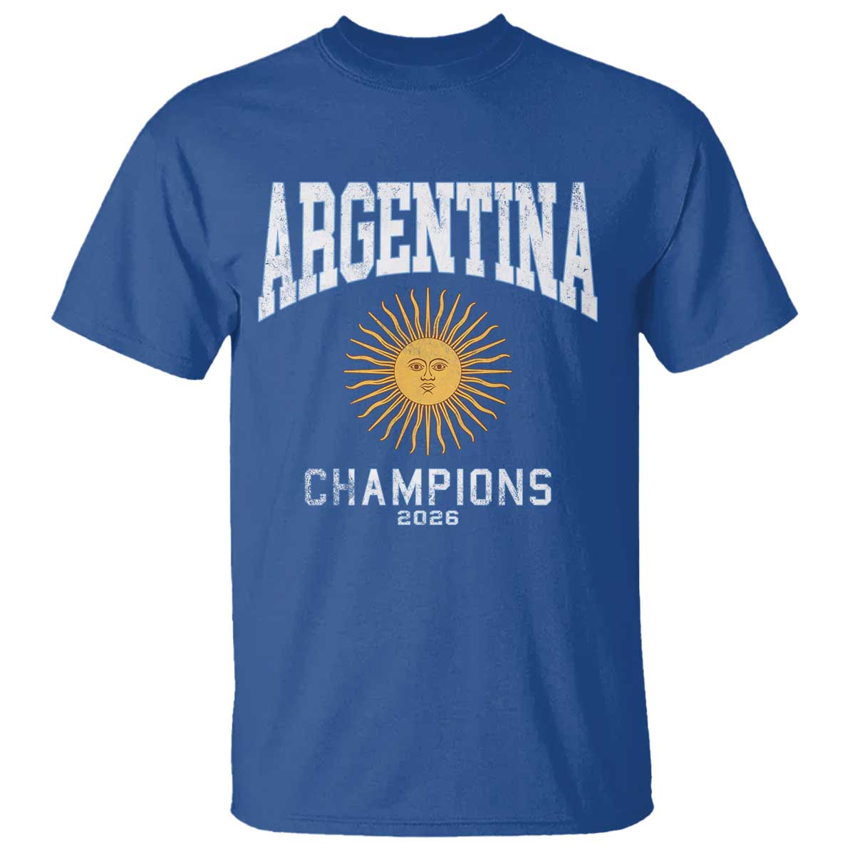 Argentina Champions 2026 T Shirt Argentinian Pride Vintage Sol De Mayo